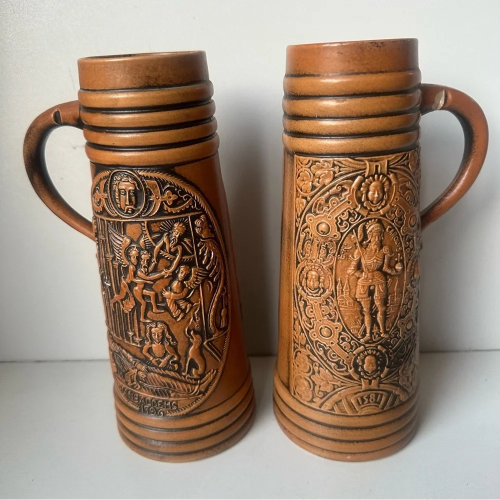 Vintage/Antique Large Getz German Beer Stein IANBALDENS 1596 OS
